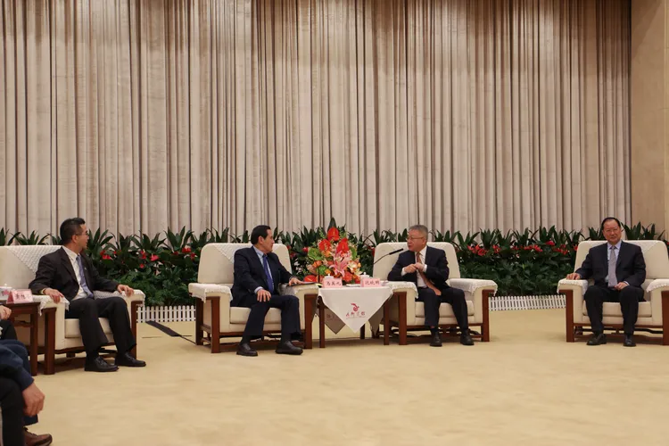 馬英九談話提到，兩岸交誼越深厚，衝突發生的機率就愈低。馬辦提供