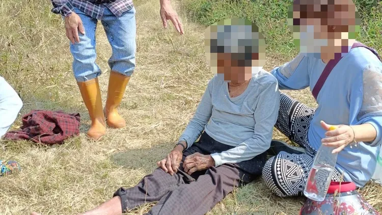 87歲老婦迷路37小時，今日尋獲。翻攝畫面