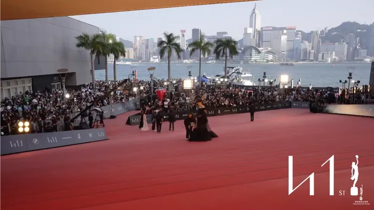 官方直播讓大家欣賞港灣美景。翻攝香港電影金像獎臉書