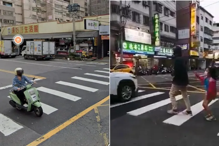 台中市南屯區忠勇路與寶山東二街口，日前發生女童走斑馬線多次被汽車「逼退」，險象環生。資料照片