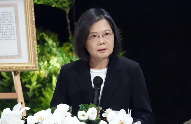 蔡英文致詞。莊宗達攝
