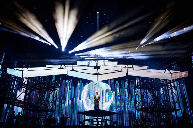 張信哲開箱杭州亞運場館。