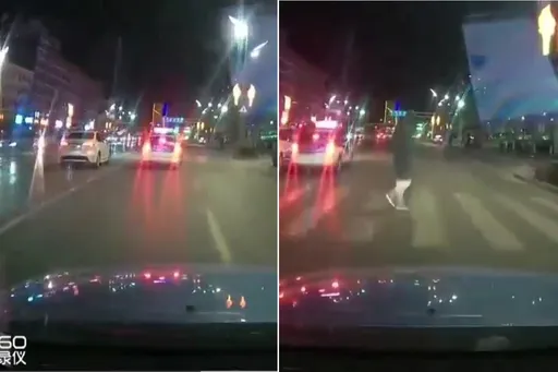 老人過馬路用光陰德值　「事不過三」被撞飛！網驚：撞上了才看到人