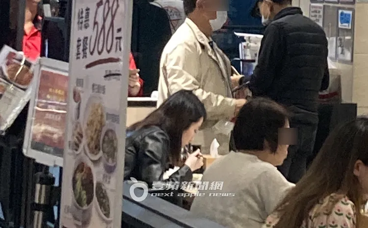 阿寶在「朱記」用晚餐。特勤中心攝