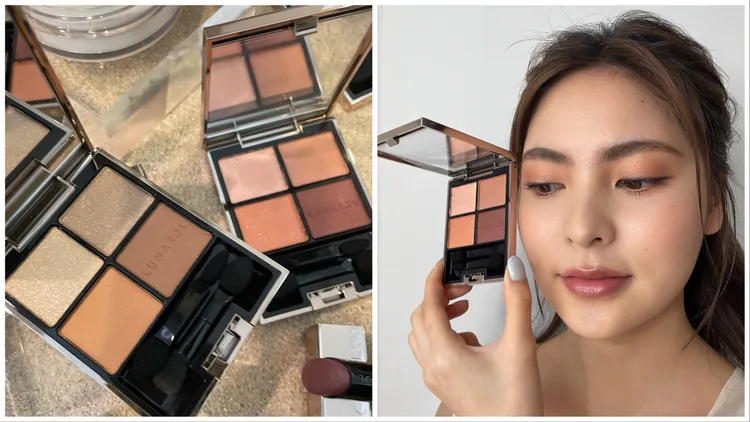 Model示範晶巧霓光眼彩盒#19。張家玲攝