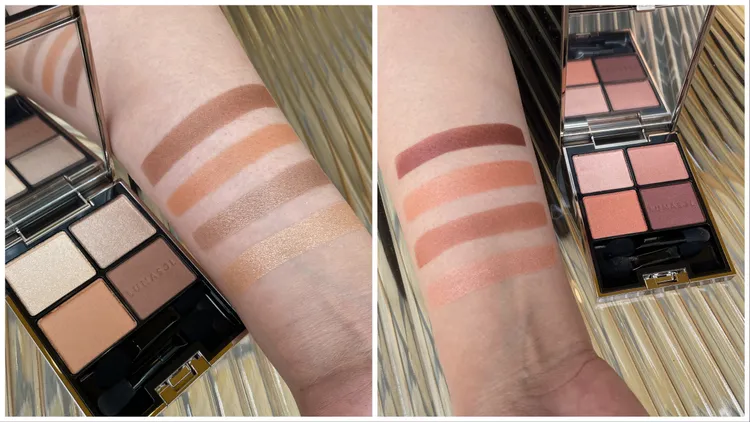 晶巧霓光眼彩盒#18（左）、#19（右），各2250元。張家玲攝