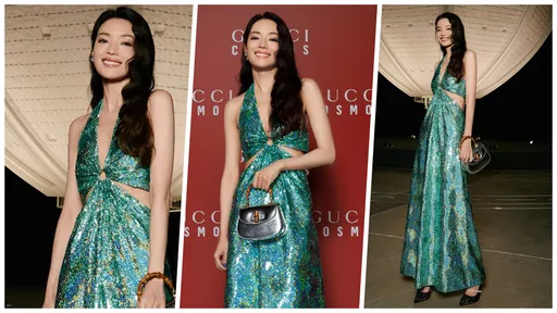 舒淇女神美成「美人魚」 深V露背小蜂腰!辣得高雅