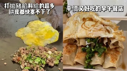 台中平價巨量早午餐!料多到餅皮包不下 2大必點快筆記