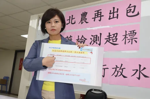 游淑慧怒轟北農「藥檢放水」 逾500件農藥超標校正回歸流入市面