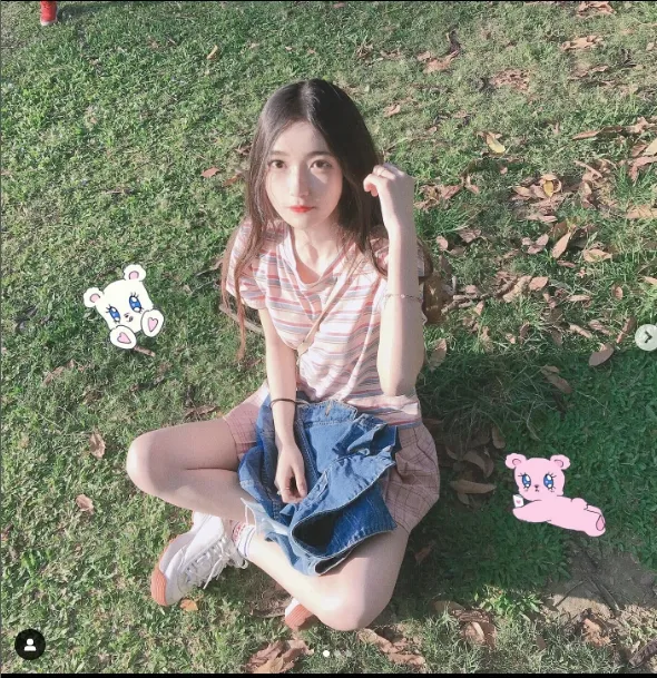 廖洋女友。引自IG