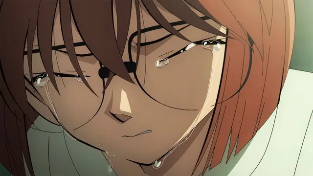 新片中一向酷酷的灰原哀流淚了。翻攝cinematoday