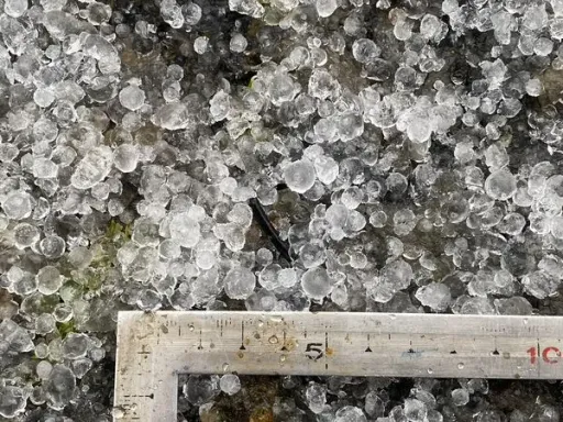 玉山午後下冰雹! 氣象局:明、後天還有機會看到