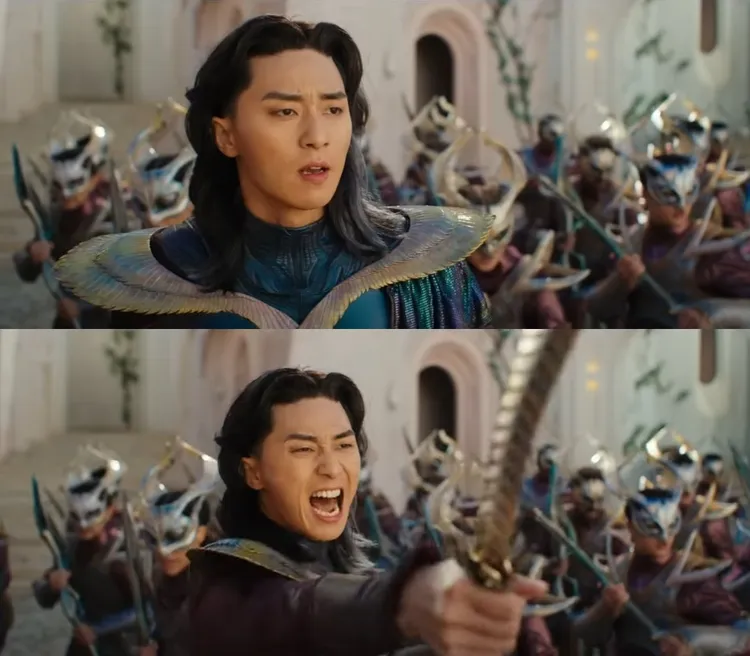 《驚奇隊長2》預告昨晚曝光，朴敘俊中分長髮造型讓網友傻眼。翻攝YouTube