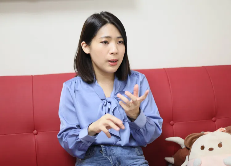 徐巧芯說，自己只想說真話，希望選民支持真正的她。鄭孟晃攝