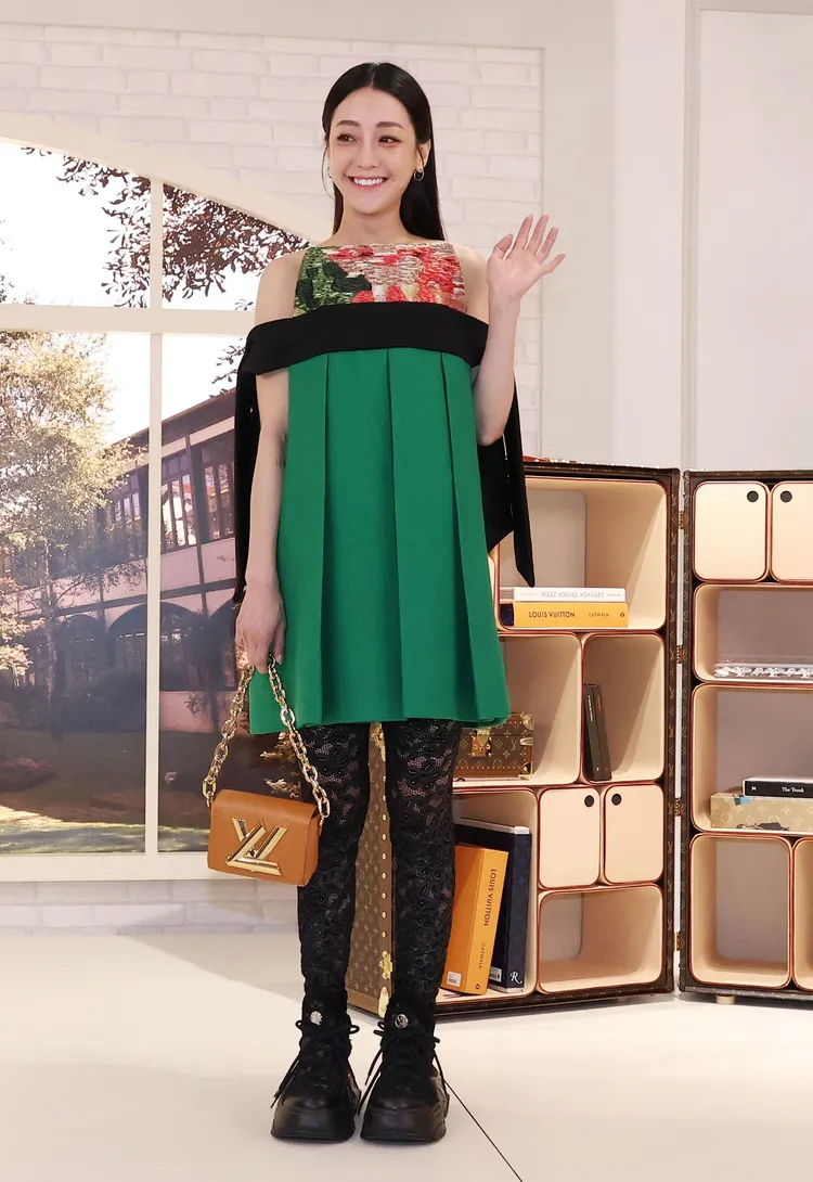 謝欣穎透露想把飾有日本藝術家草間彌生經典南瓜圖騰的硬箱搬回家。莊宗達攝