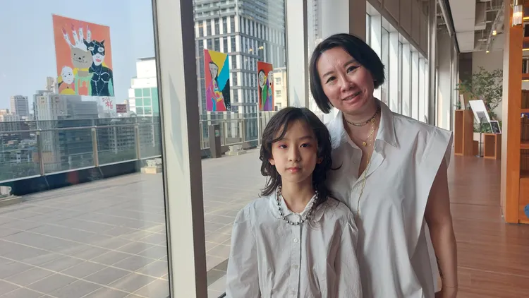 陳渝鈞尊重兒子的風格與想法。凃建豐攝