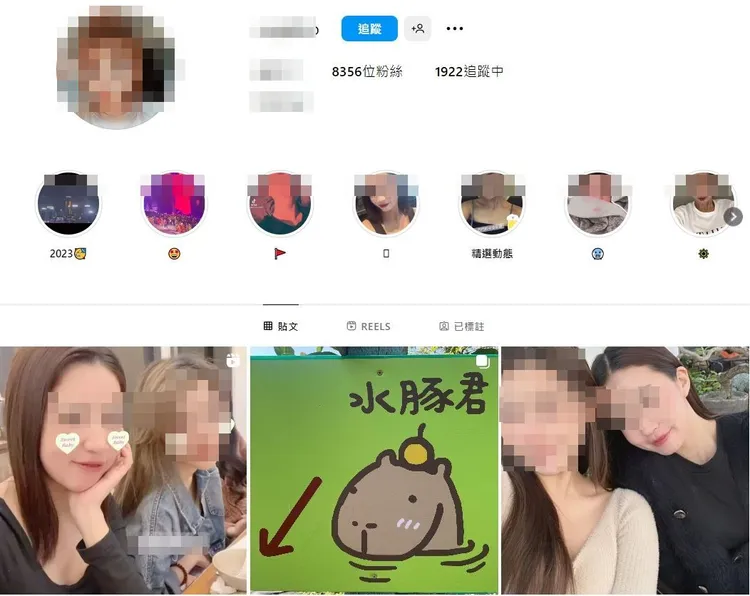 孫女IG帳號目前仍處於公開狀態。翻攝自當事人IG