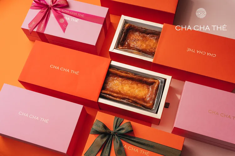 采采食茶煙燻巴斯克乳酪蛋糕。業者提供