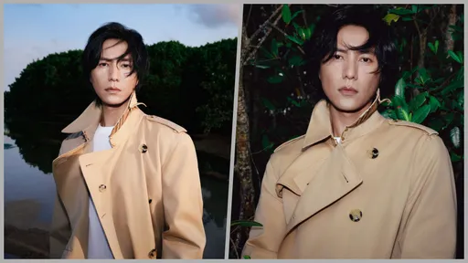 陳坤好形象新任BURBERRY大使 穿經典風衣瀟灑走向戶外挺環保