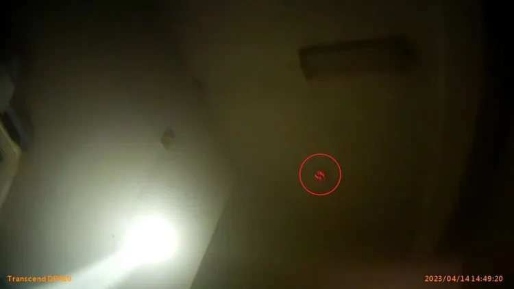 住警器示警讓屋主能及時滅火。新北市消防局提供