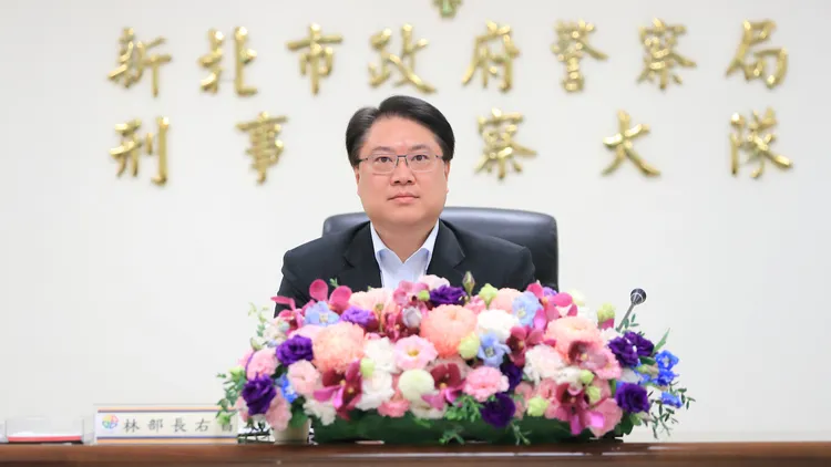 林右昌致詞勉勵新北警。新北市警局提供