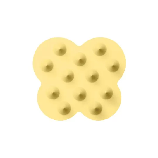 舒活頭皮按摩刷中硬款#澀谷黃，680元。品牌提供