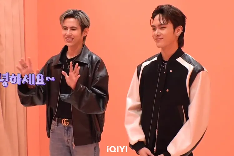 泰國BL劇男星YAYA（左）、Santa結伴參加。愛奇藝國際站提供