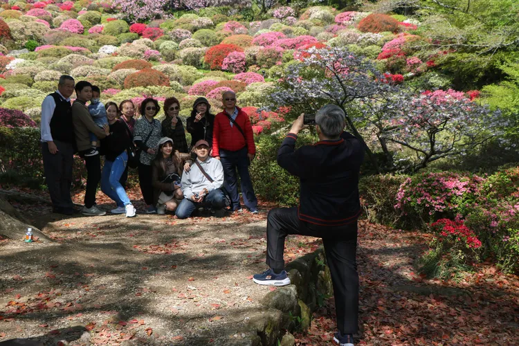 台灣觀光客從福岡玩到佐賀。賴昀岫攝