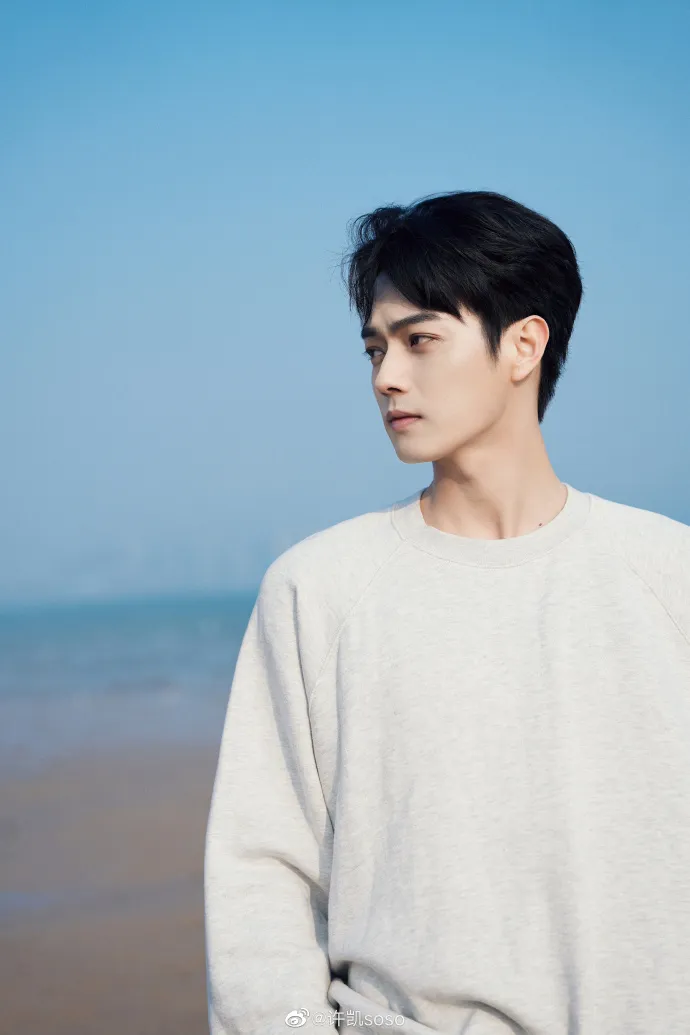 許凱因《延禧攻略》一夜成名，高大俊帥外表讓他戲約不斷，經紀人于正更是全力捧他。翻攝本人微博