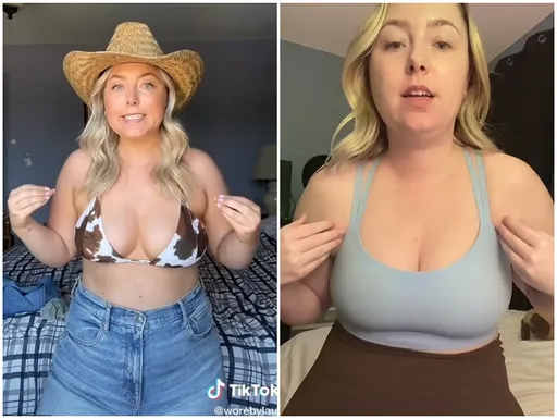 只是穿泳裝看起來就很情色　金髮大胸女分享「天生困擾」