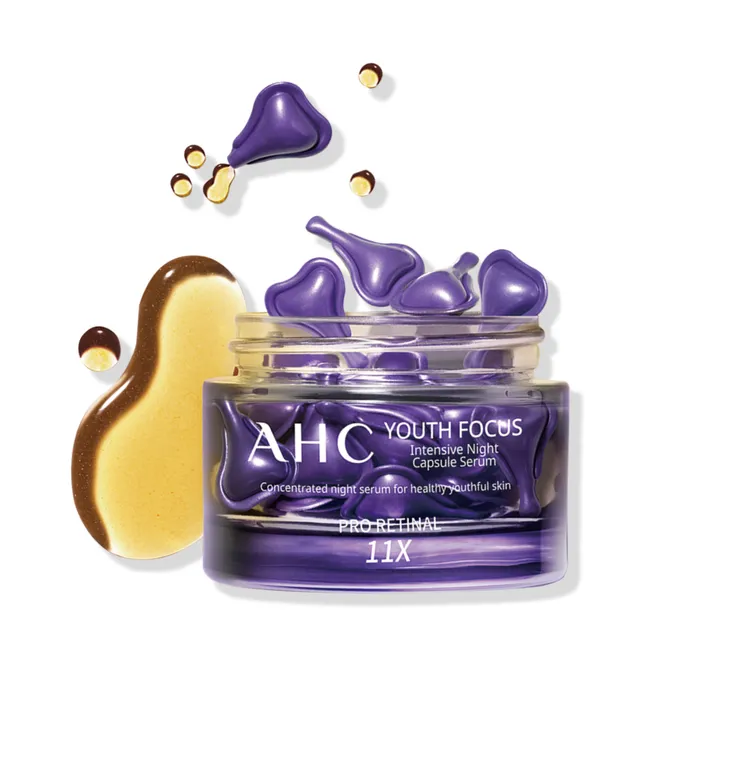 AHC超能A醛賦活晚安逆時膠囊買2送1。業者提供
