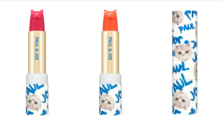 搖滾貓咪限量防曬唇膏#001草莓果凍（左）、#002芒果氣泡（右），各800元。品牌提供