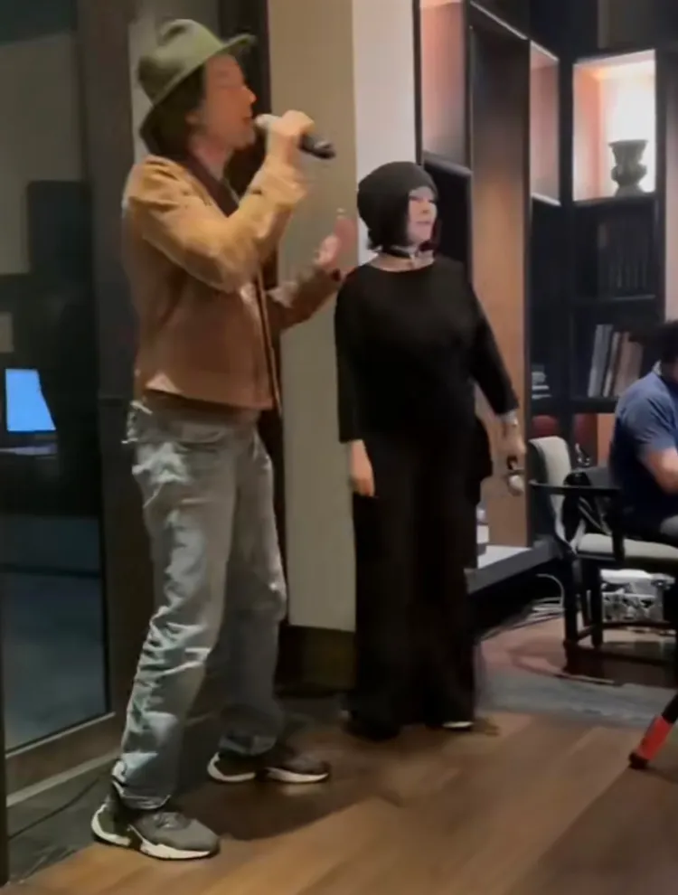 王力宏（左）和江蕙。翻攝芒果撈小萌主微博