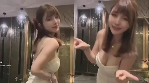 超甜正妹性感熱舞狂撩粉 「左搖右搖」藏不住誘人雪乳