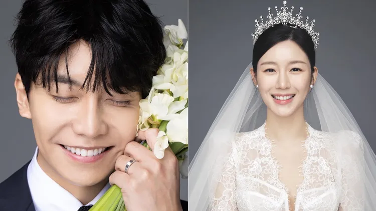 李昇基（左圖）曬出婚戒，李多寅的華麗皇冠吸睛。翻攝HUMAN MADE、9ato娛樂