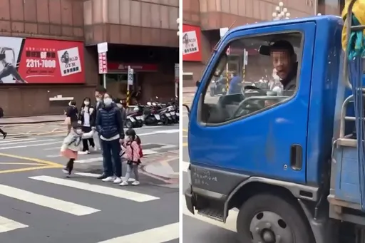 貨車不讓3母女!被正義哥獅吼逼停竟譙「靠北」 網搜出惡駕駛「去年就出過事」