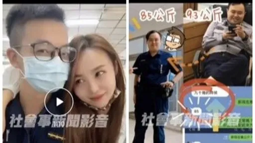 高雄警在值班台摟抱美女　狂推直銷品還燦笑！這位波麗士慘了