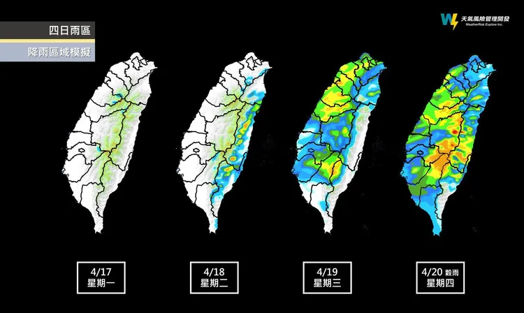 彭啟明認為，週三接近的這波鋒面，南部較有機會解渴。翻攝自彭啟明臉書