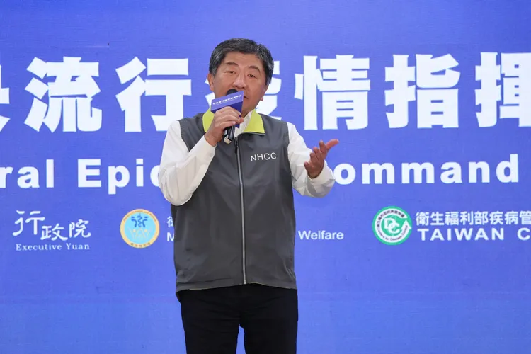 陳時中發表疫情感言。鄭孟晃攝