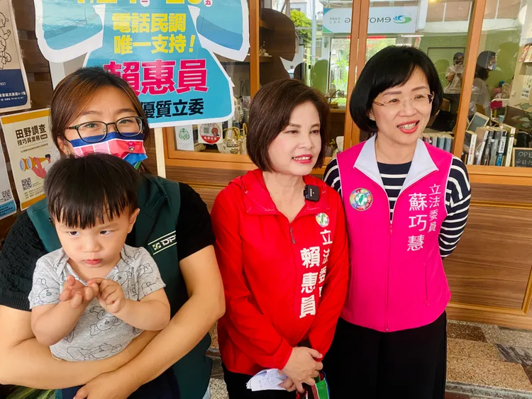 賴惠員感謝好姊妹支持。王志弘攝