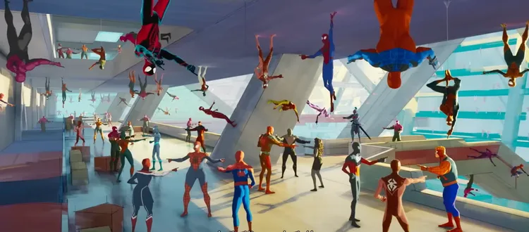 片中重現蜘蛛人互指的迷因梗圖。翻攝預告