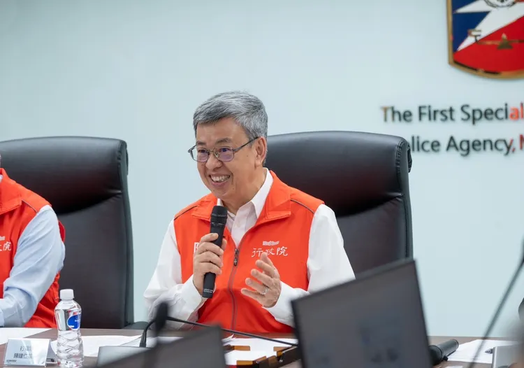 陳建仁表示今年下半年將全面實施「打詐行動綱領1.5」。政院提供