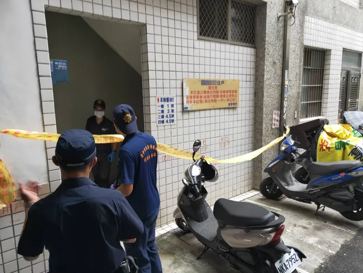 警方到現場採證。民眾提供