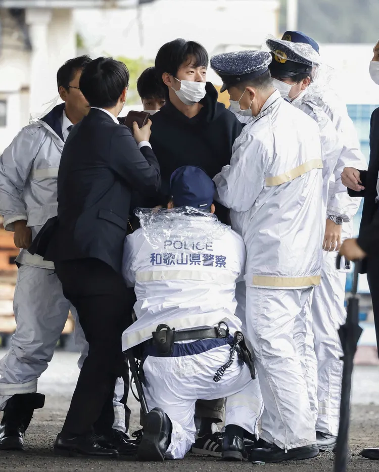 24歲嫌犯木村隆二是兵庫縣川西市人。路透社