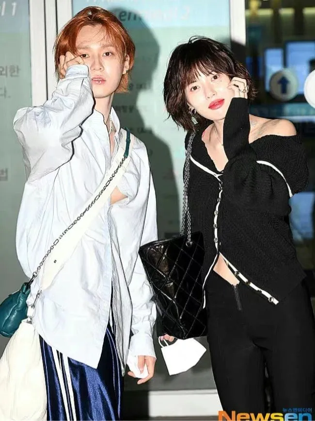 泫雅的男友DWAN因要當兵，粉絲乾脆將她剪短髮的理由推到他身上。翻攝追劇少年派