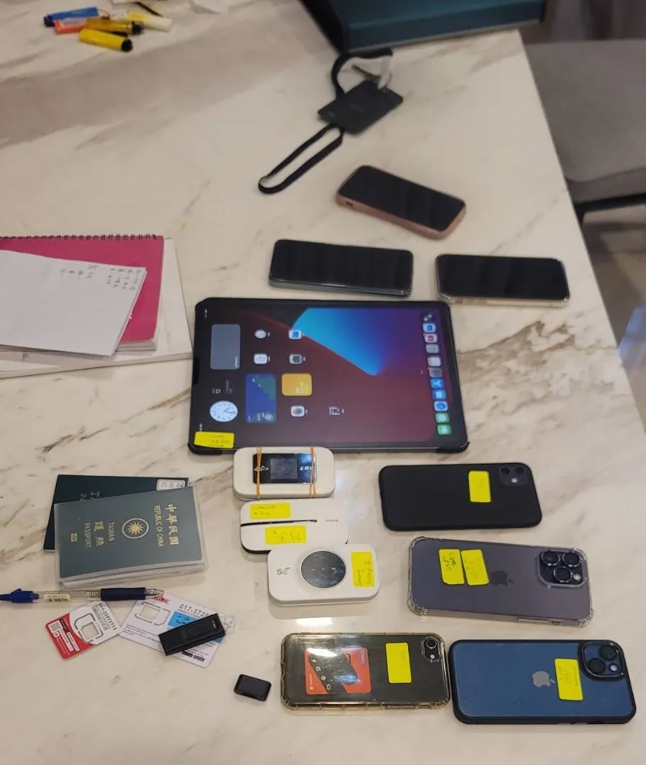 查獲犯罪證物。翻攝畫面