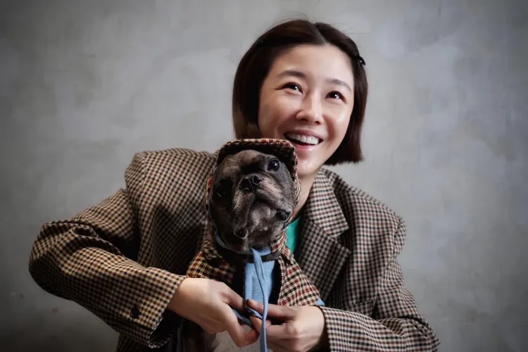 滿滿的表情好有趣。林林攝