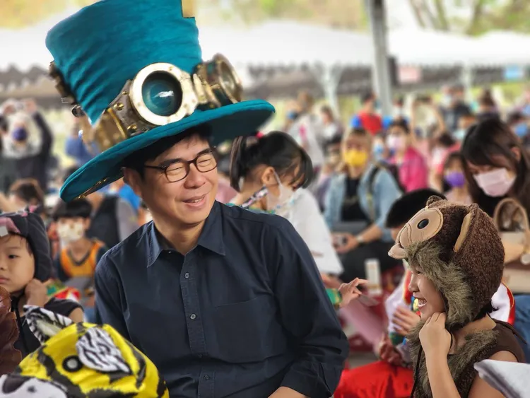 陳其邁今上午參加兒童節慶祝活動。讀者提供