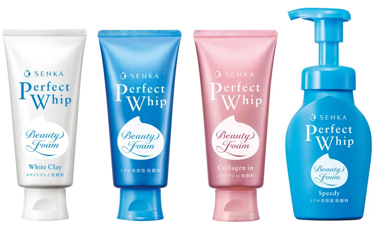 升級版專科超微米潔顏系列，（左起）深層潔顏泥120g／165元、潔顏乳120g／145元、彈潤潔顏乳120g／165元、潔顏慕絲150ml／239元。品牌提供