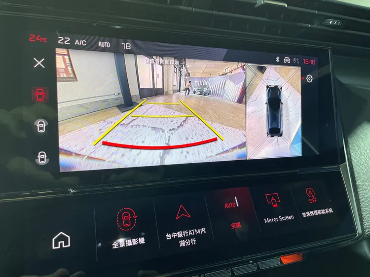 10吋HD全彩觸控螢幕影音系統，在GT車型上也另外加入了觸控客製化虛擬按鍵觸控面板，以及360度環景攝影。林浩昇攝